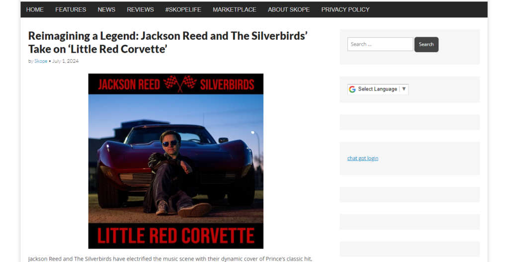 Reimagining a Legend: Jackson Reed and The Silverbirds’ Take on ‘Little Red Corvette’